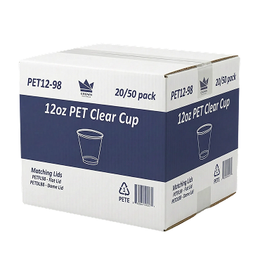 12 PET Cups Carton