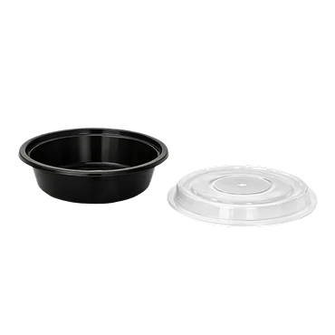 16oz Round Black Container 4