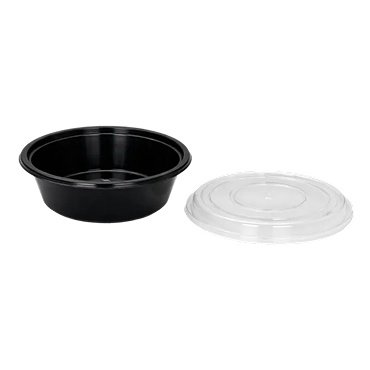 24oz Round Black Container 2