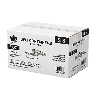 8oz Deli Container carton